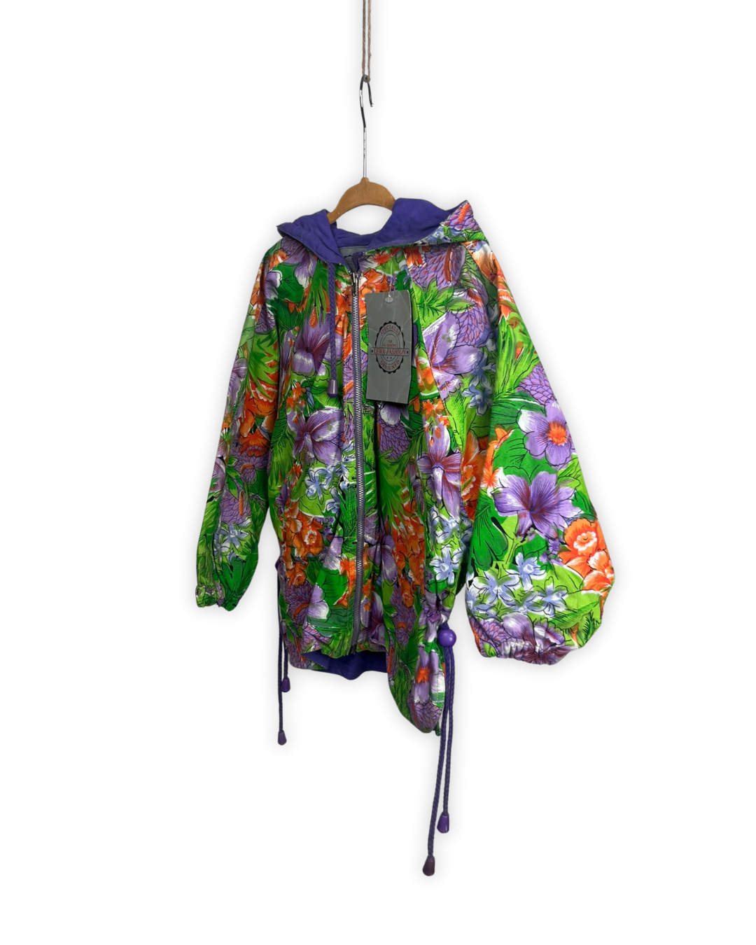 Vintage bloemen jasje maat 98