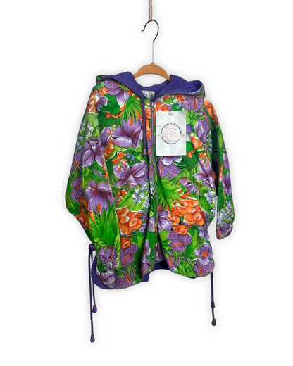 Vintage bloemen jasje maat 98