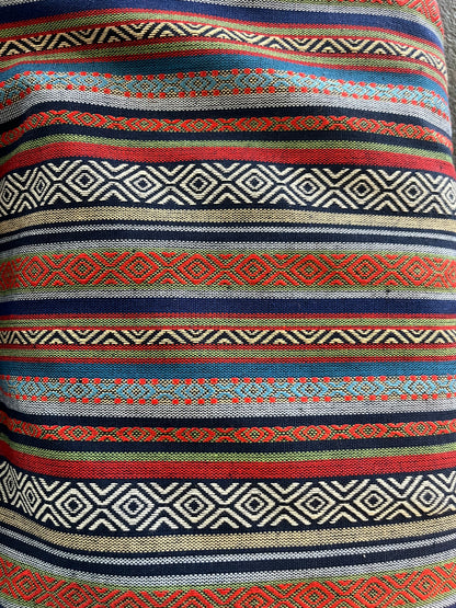 Jacquard retro bohemian stripes