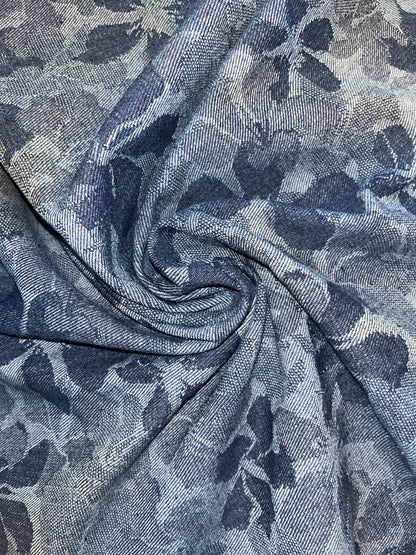 Jacquard jeans bloemen