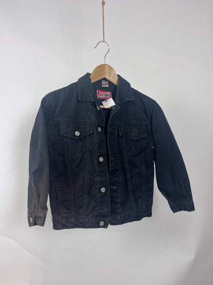 Zwarte jeansvest 8 jaar
