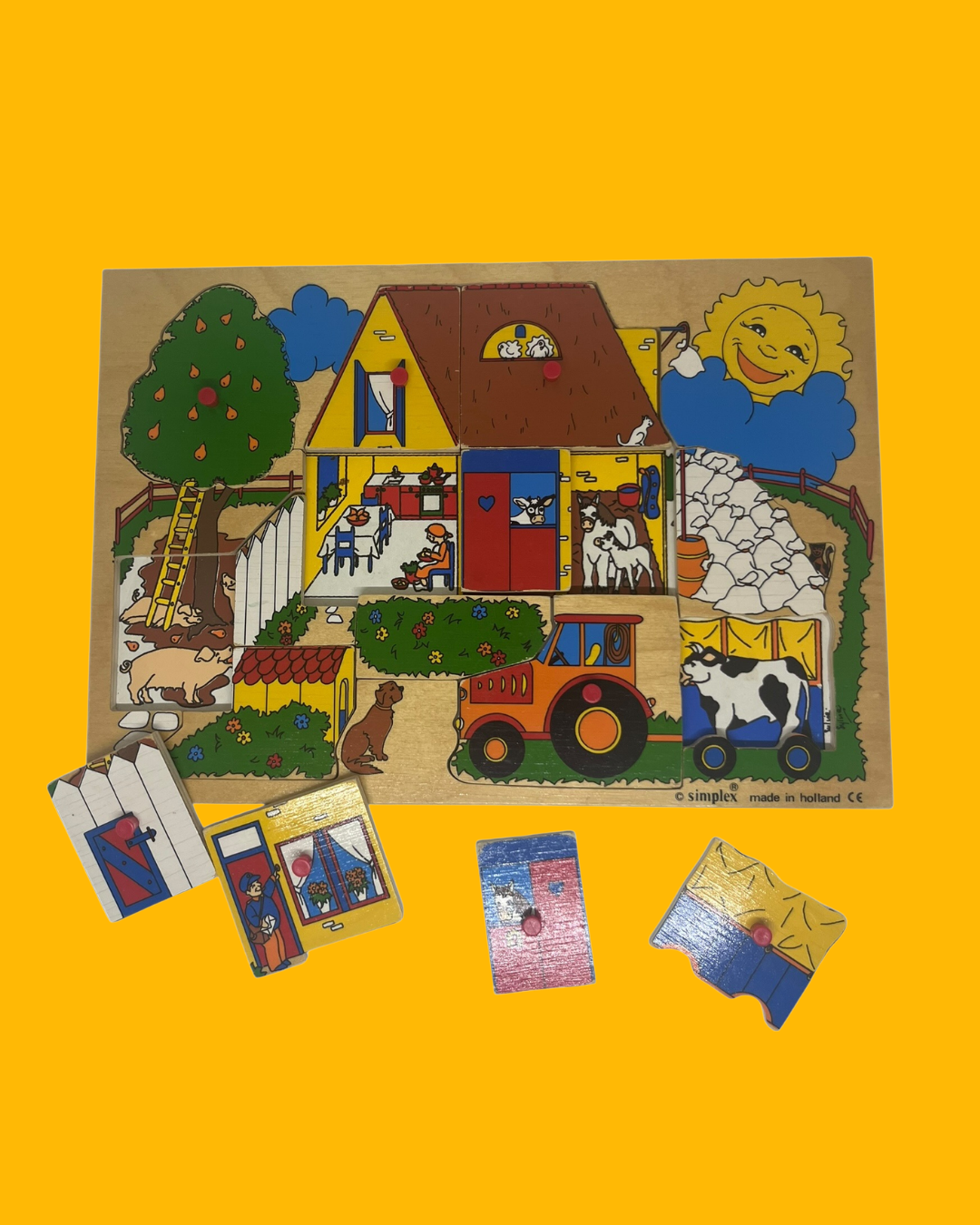 Simplex puzzel van de boerderij