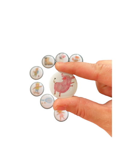 Magneet hobby - dansen (31mm)