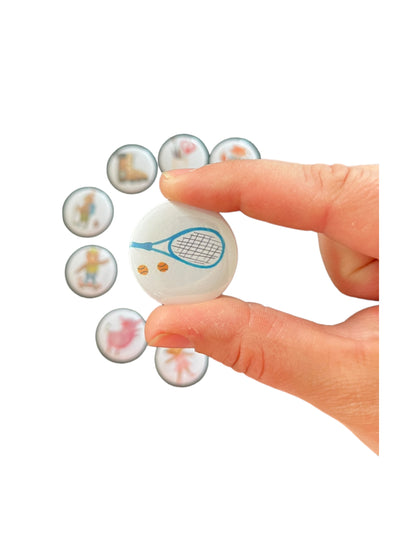 Magneet hobby - tennis (31mm)