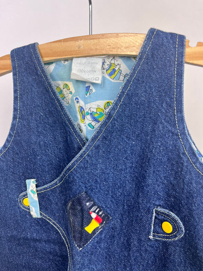 Jeans salopette maat 3 maand