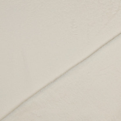 Dubbelzijdige teddy stof ecru