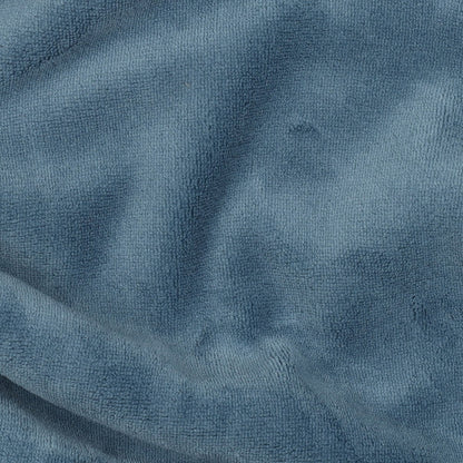 Dubbelzijdige teddy stof blauw