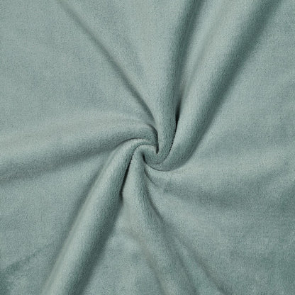 Dubbelzijdige teddy stof oud groen