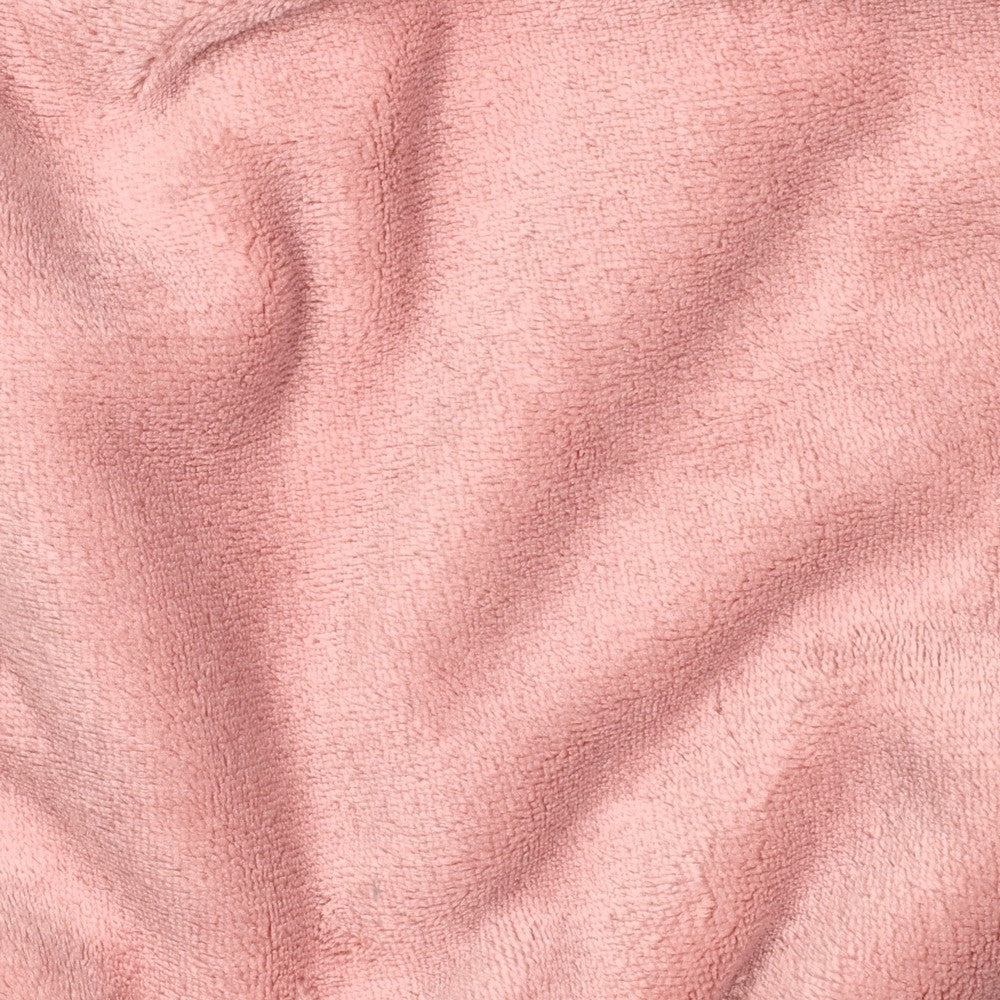 Dubbelzijdige teddy stof roze