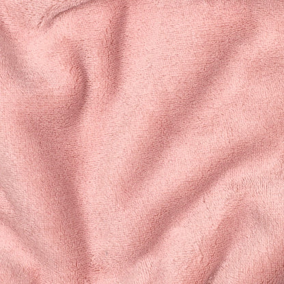 Dubbelzijdige teddy stof roze