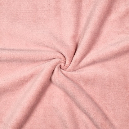 Dubbelzijdige teddy stof roze