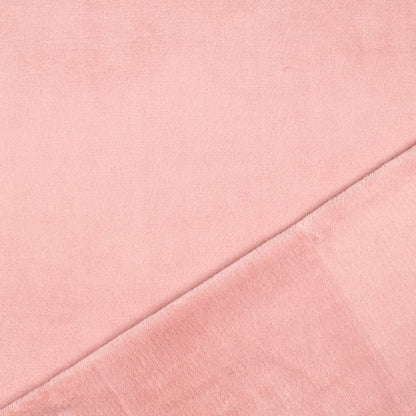 Dubbelzijdige teddy stof roze