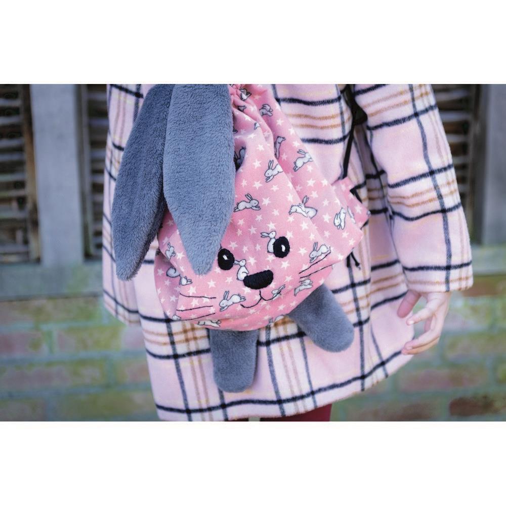 Dubbelzijdige teddy stof roze