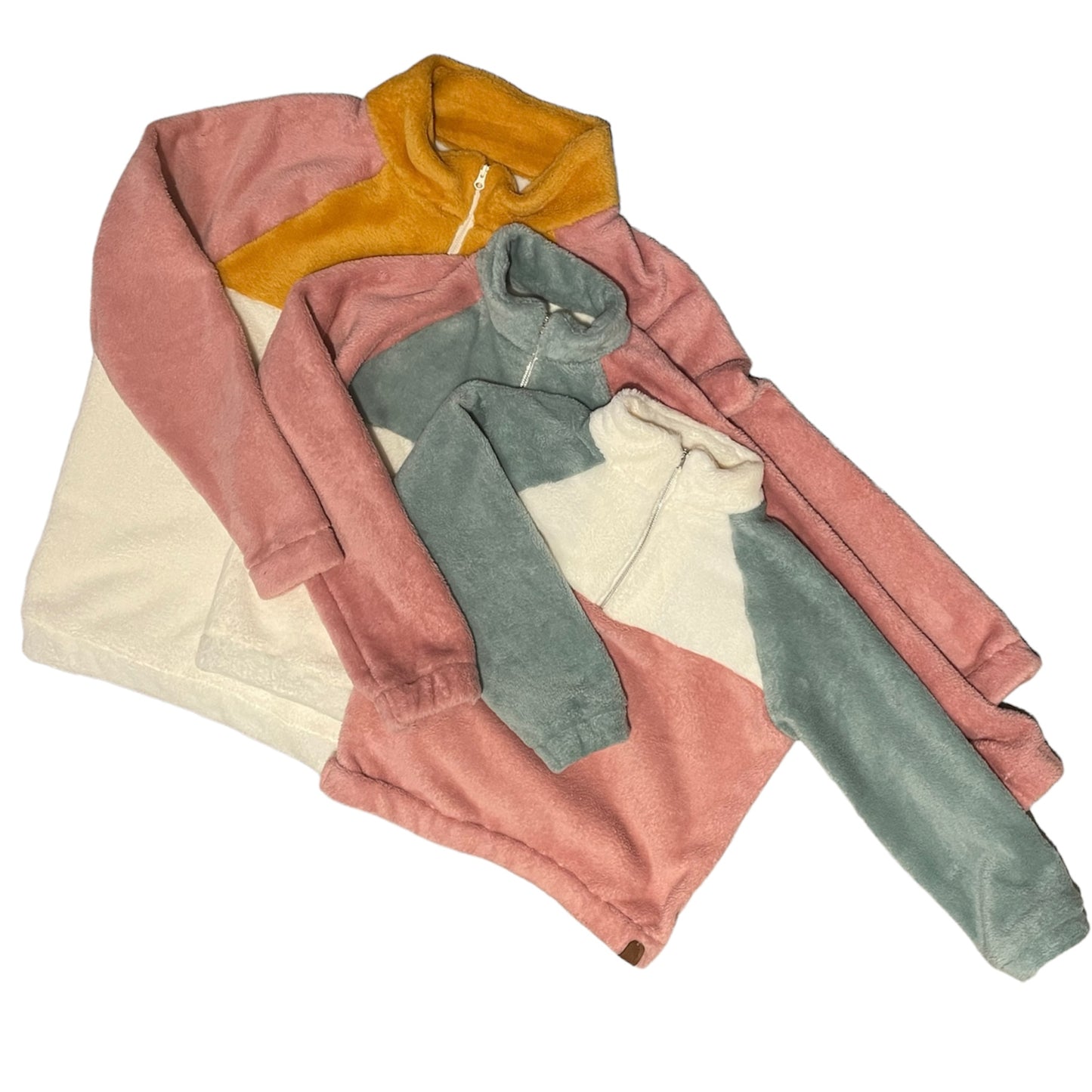 Oud roze Colourblock Sweater 11y