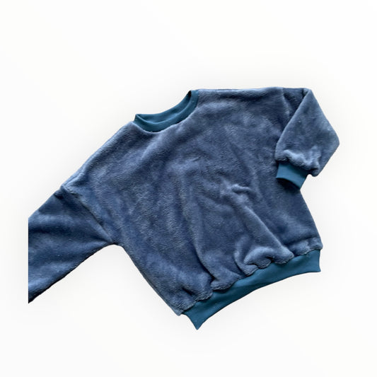 Unicolor Sweater Jeansblauw