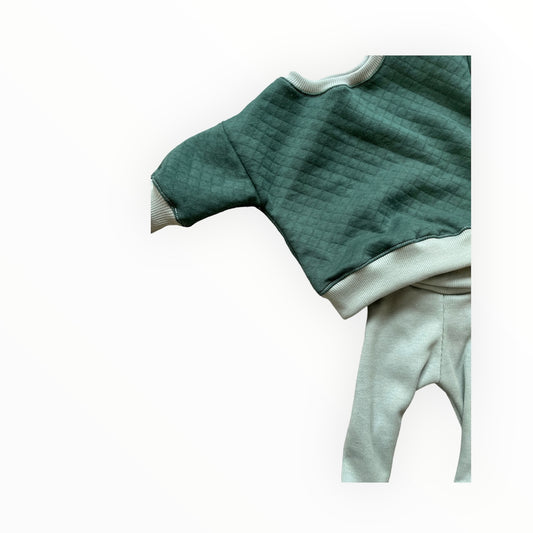 Baby home wear groen 1 maand