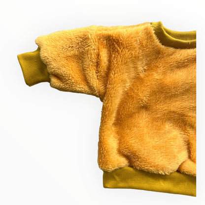 Unicolor Sweater Okergeel