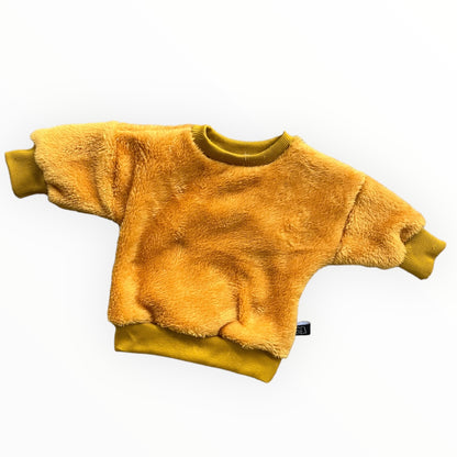 Unicolor Sweater Okergeel