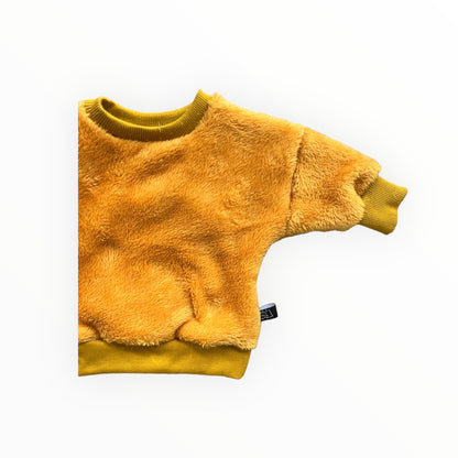 Unicolor Sweater Okergeel