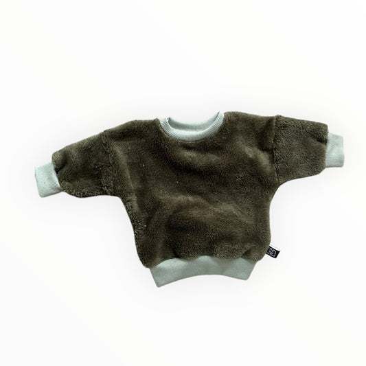 Unicolor Sweater Donkergroen