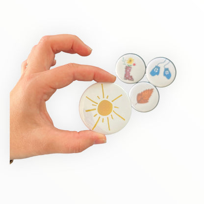 Magneet seizoen - zomer (56mm)