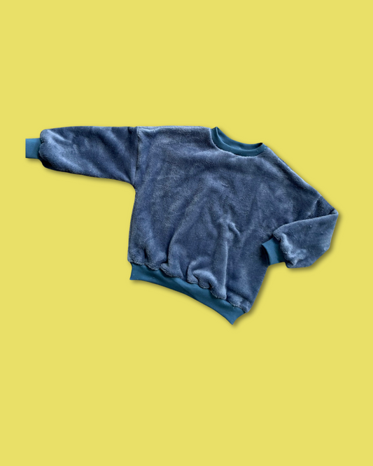 Unicolor Sweater Jeansblauw