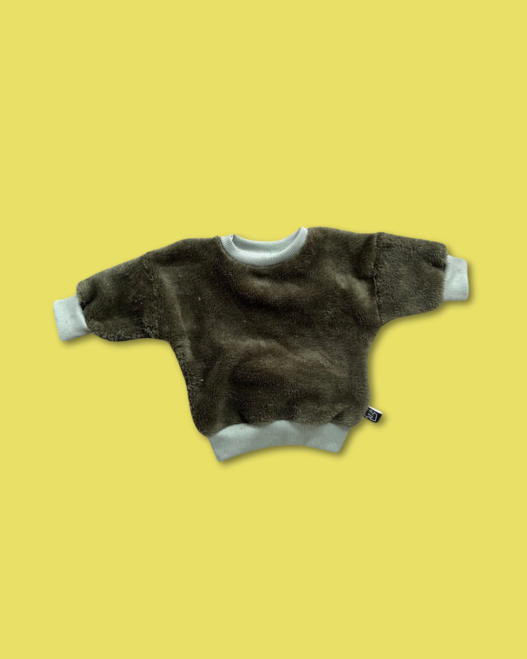 Unicolor Sweater Donkergroen