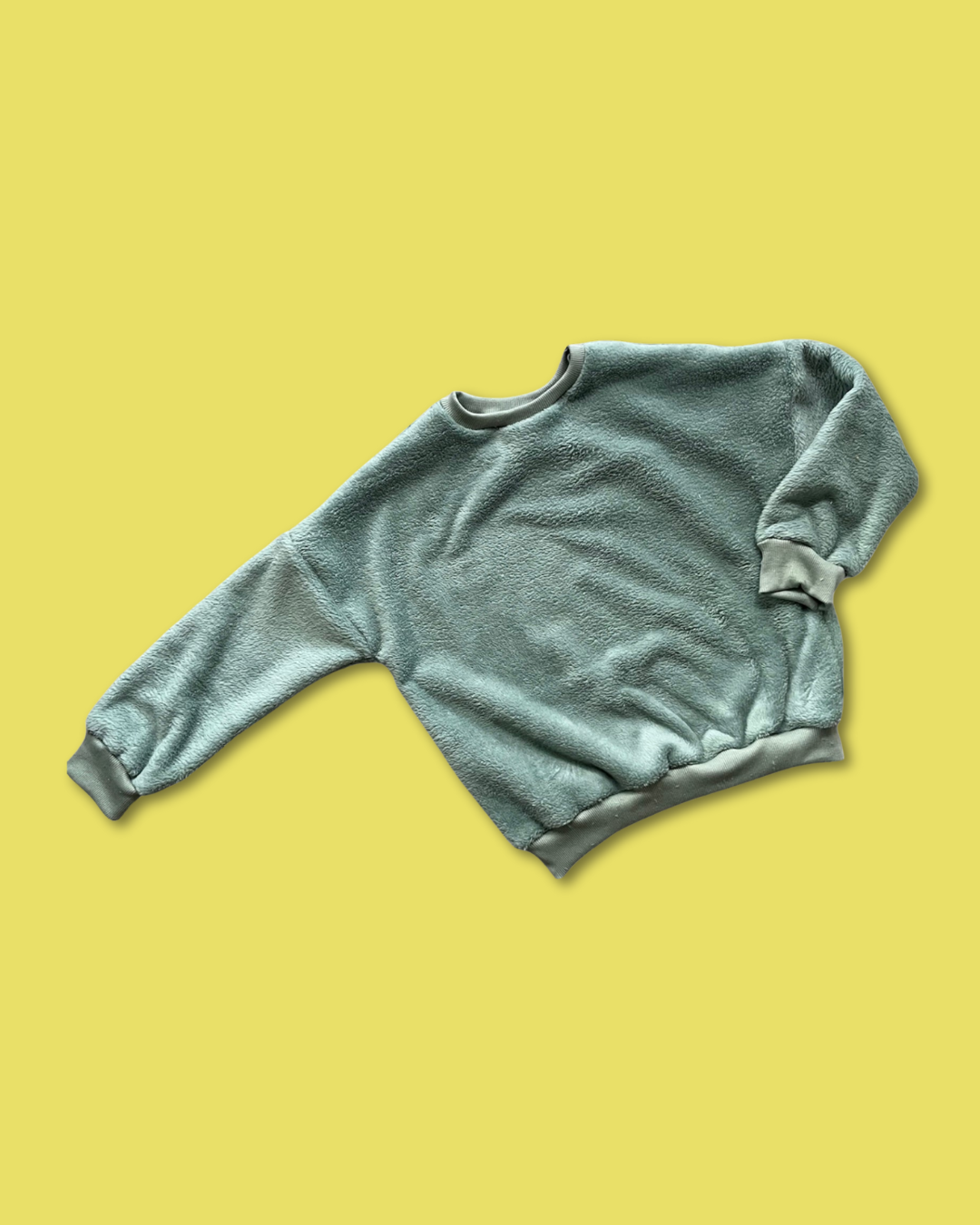Unicolor Sweater Oud Groen