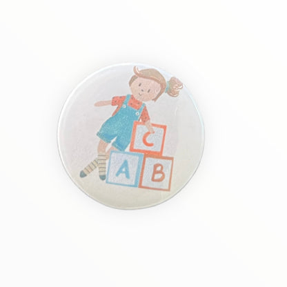 Magneet vrije tijd - pop & blokken (31mm)