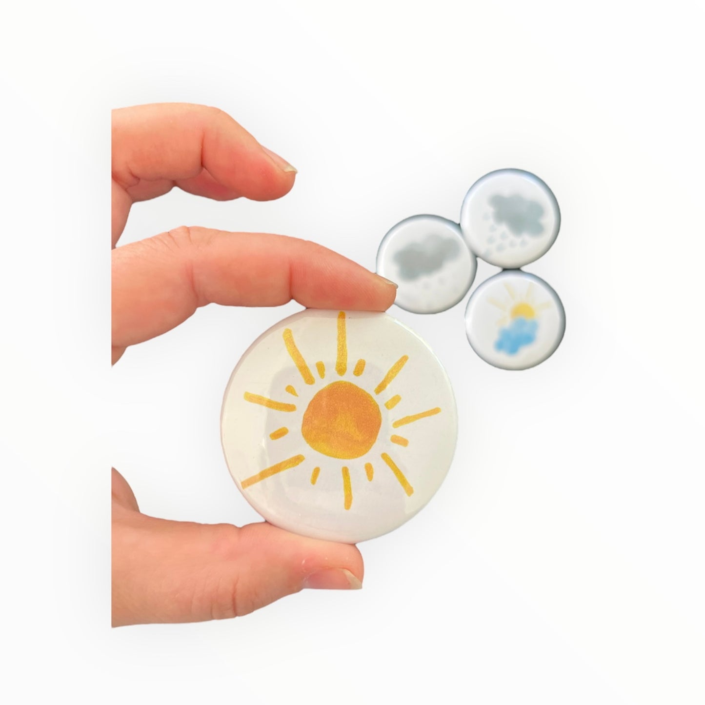 Magneet het weer - zonnig (56mm)