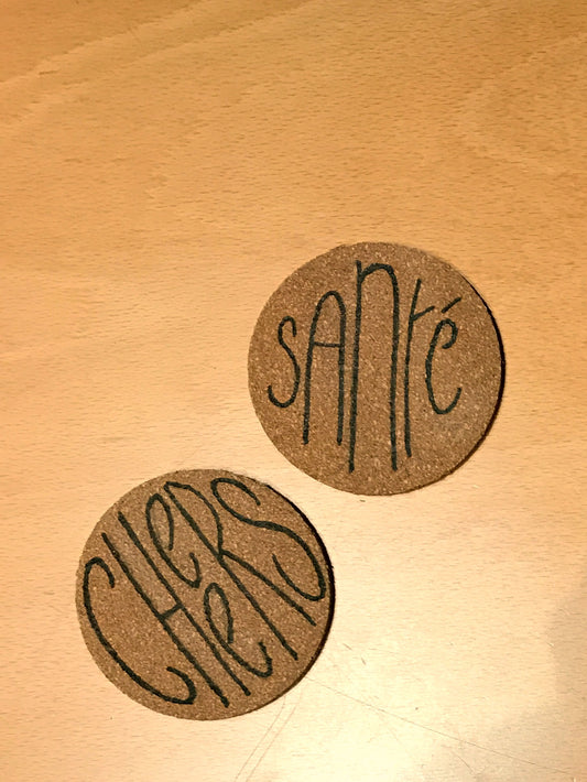 Kurken onderleggers op maat