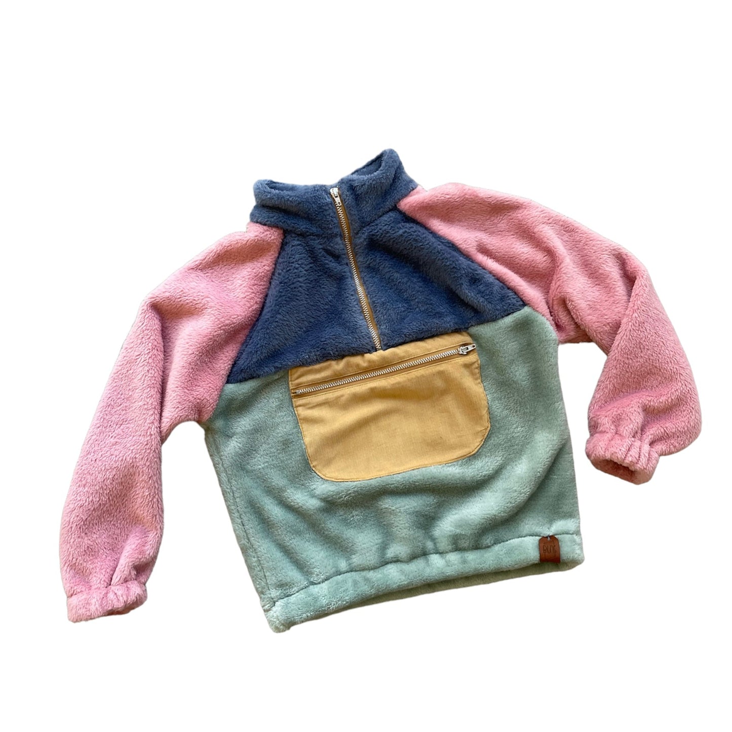 Oud roze Colourblock Sweater 2y