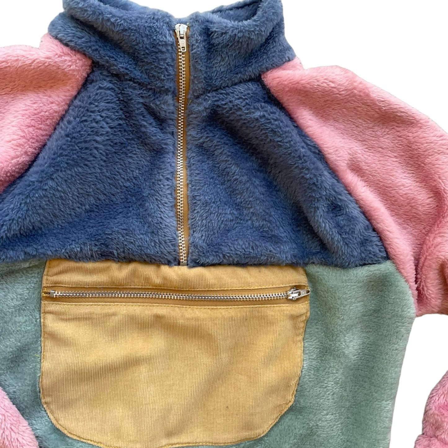 Blauwe Colourblock Sweater 6y